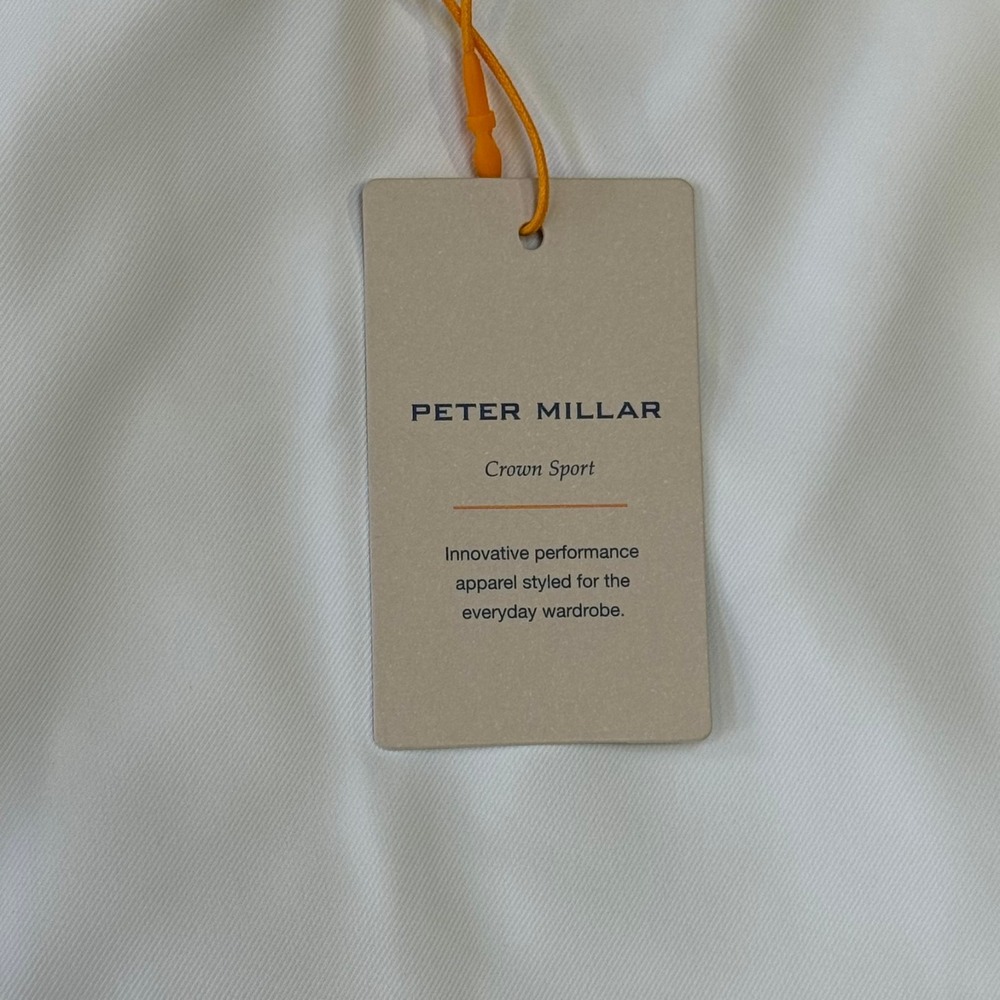 Peter Millar Performance Salem Shorts Mens 38 White Golf Crown Sport $108 NWT - Picture 2 of 10